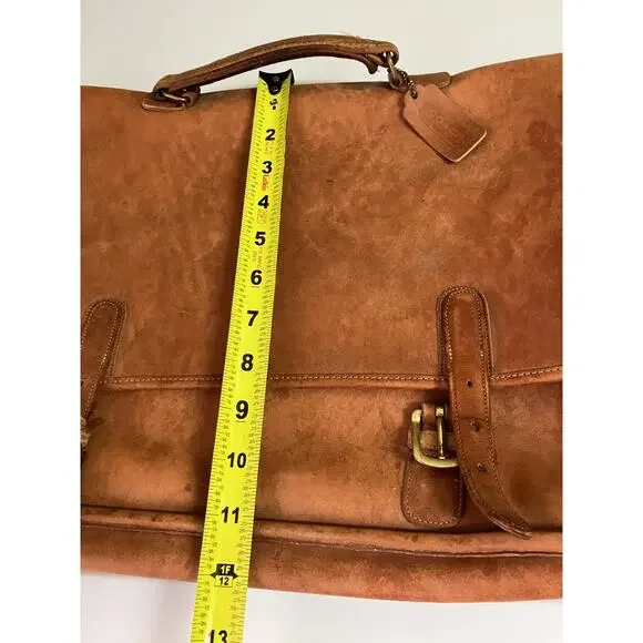 Coach USA Vintage Leather Briefcase Messenger Bag Tan Distressed *Read - Picture 13 of 14